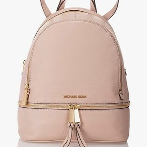 Michael Kors - Mini Rhea Leather Backpack in Pink